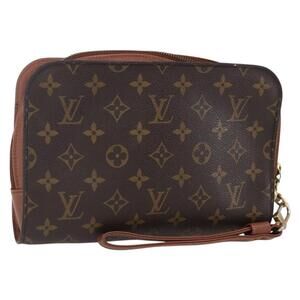 LOUIS VUITTON Monogram Orsay Clutch Bag M51790 LV Auth 150377